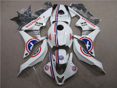 2007-2008 White R Honda CBR600RR Motorcycle Fairings Kits UK