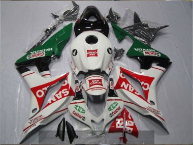 2007-2008 White Red Green San Carlo Castrol Honda CBR600RR Motorcyle Fairings UK