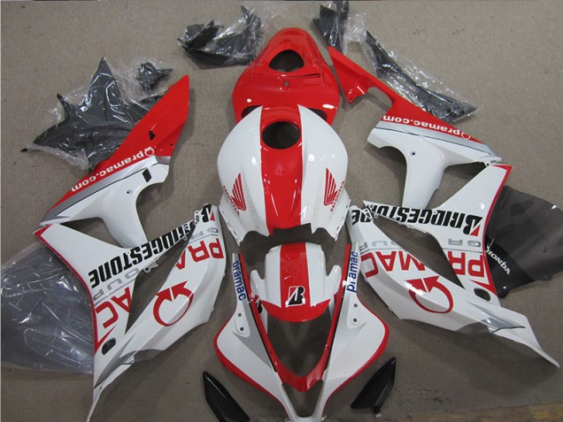 2007-2008 Red White Honda CBR600RR Motor Fairings UK 2007-2008 Red White Honda CBR600RR Motor Fairings UK
