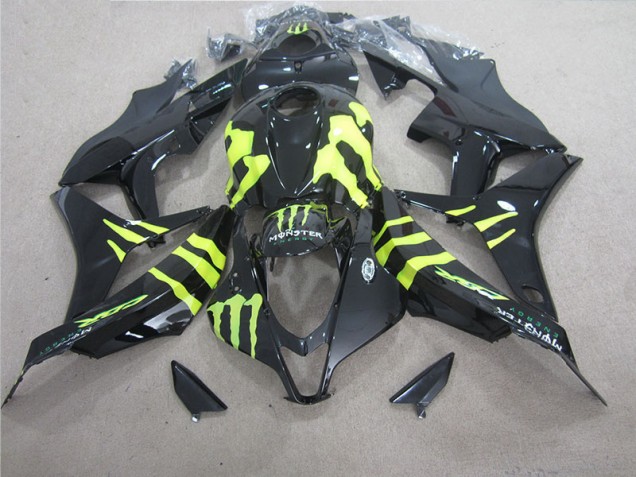 2007-2008 Black Green Monster Honda CBR600RR Motorcycle Fairing Kit UK 2007-2008 Black Green Monster Honda CBR600RR Motorcycle Fairing Kit UK