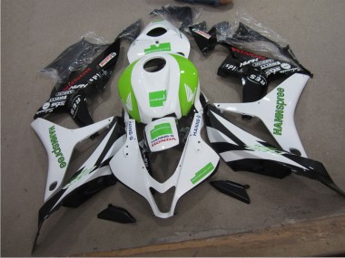 2007-2008 White Green Hannspree Honda CBR600RR Bike Fairings UK