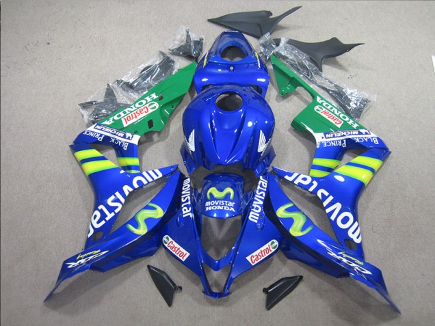 2007-2008 Blue White Movistar Honda CBR600RR Bike Fairing UK 2007-2008 Blue White Movistar Honda CBR600RR Bike Fairing UK