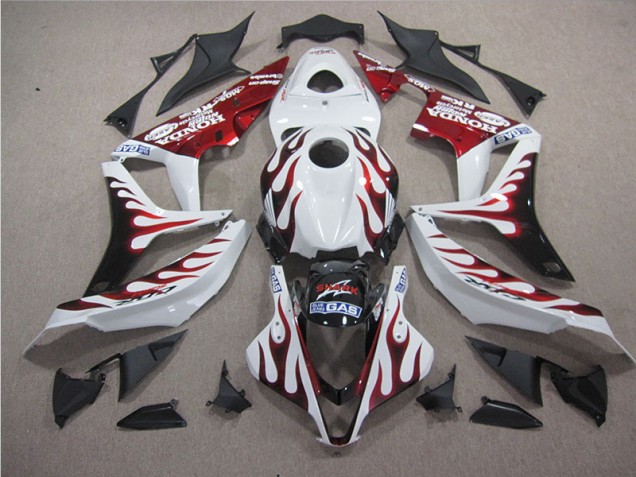 2007-2008 White Red Flame SHARK Honda CBR600RR Replacement Motorcycle Fairings UK 2007-2008 White Red Flame SHARK Honda CBR600RR Replacement Motorcycle Fairings UK