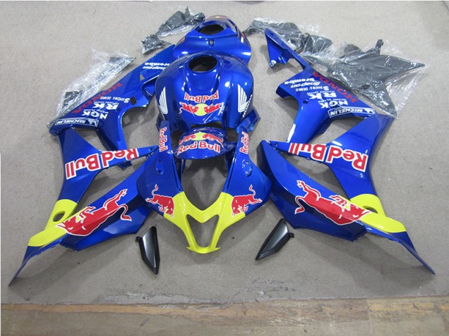 2007-2008 Blue Red Bull Honda CBR600RR Motorcycle Bodywork UK 2007-2008 Blue Red Bull Honda CBR600RR Motorcycle Bodywork UK