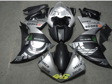 2007-2008 Black Silver Monster IVECO 46 Honda CBR600RR Motorcyle Fairings UK