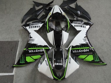 2007-2008 Black White Monster Pizzoli Honda CBR600RR Motorcycle Fairings UK