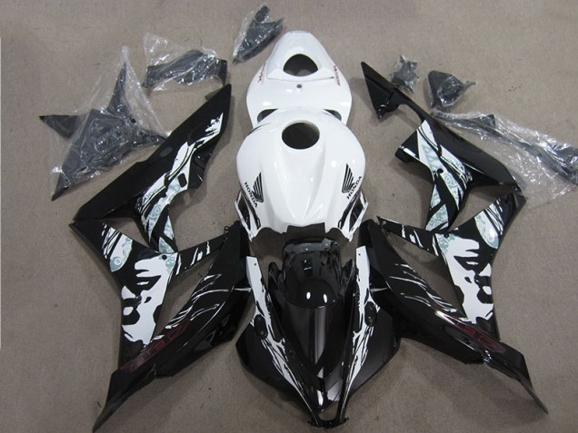 2007-2008 Black White Honda CBR600RR Motorcycle Fairings UK 2007-2008 Black White Honda CBR600RR Motorcycle Fairings UK