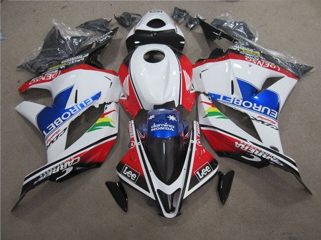 2009-2012 Blue White EUROBET Lee Honda CBR600RR Motorcycle Fairing UK 2009-2012 Blue White EUROBET Lee Honda CBR600RR Motorcycle Fairing UK