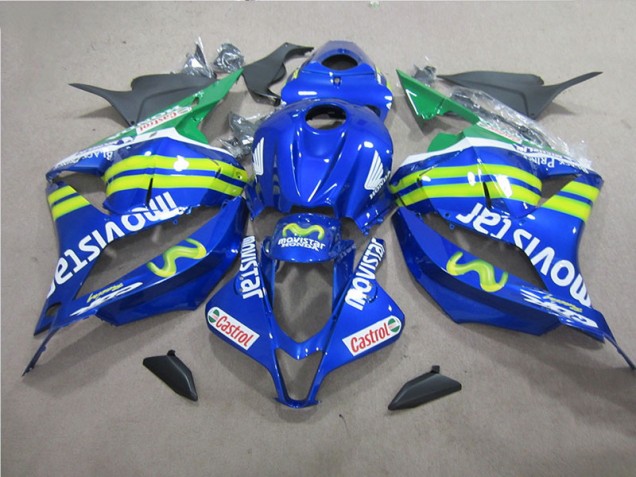 2009-2012 Blue White Movistar Honda CBR600RR Bike Fairings UK 2009-2012 Blue White Movistar Honda CBR600RR Bike Fairings UK