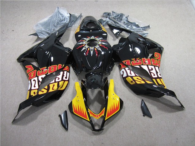 2009-2012 Black Yellow Honda CBR600RR Replacement Motorcycle Fairings UK 2009-2012 Black Yellow Honda CBR600RR Replacement Motorcycle Fairings UK