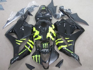 2009-2012 Black Green Monster Honda CBR600RR Motorcycle Fairing UK