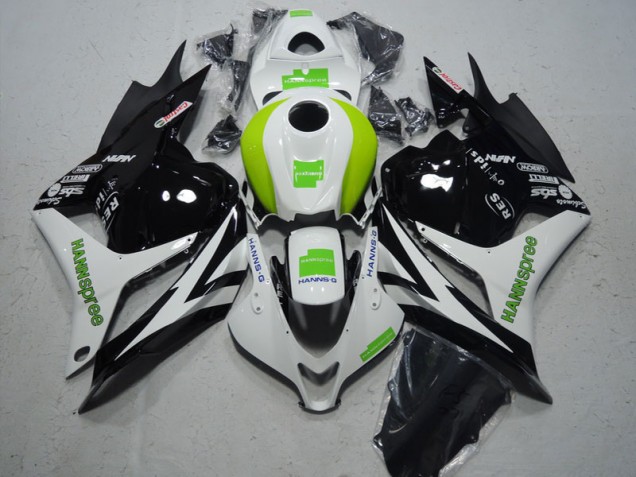2009-2012 Black White Green Hannspree Honda CBR600RR Motorcycle Fairing Kit UK 2009-2012 Black White Green Hannspree Honda CBR600RR Motorcycle Fairing Kit UK