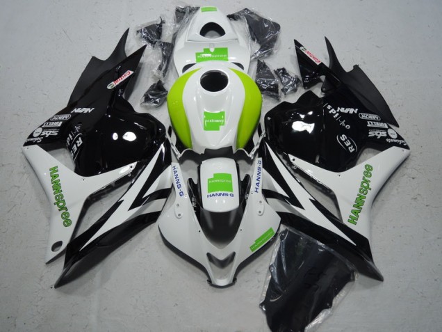 2009-2012 Black White Green Hannspree Honda CBR600RR Moto Fairings UK 2009-2012 Black White Green Hannspree Honda CBR600RR Moto Fairings UK