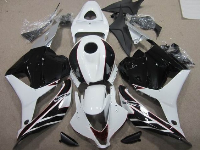 2009-2012 Black White Honda CBR600RR Motorcycle Fairings UK