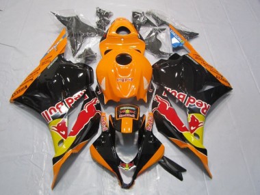 2009-2012 Black Orange Red Bull Honda CBR600RR Bike Fairing UK
