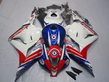 2009-2012 White Blue Red Honda CBR600RR Bike Fairings UK