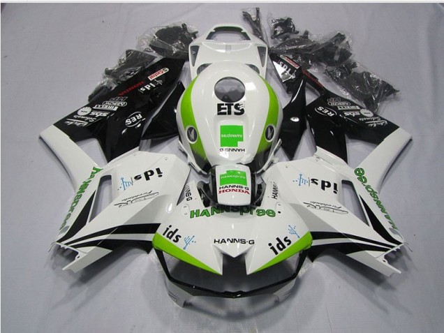 2013-2021 White Green Hannspree ETS Honda CBR600RR Motorcycle Replacement Fairings UK 2013-2021 White Green Hannspree ETS Honda CBR600RR Motorcycle Replacement Fairings UK