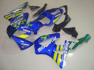 2000-2001 Blue Movistar Castrol Honda CBR900RR 929 Motorcycle Fairings Kit UK