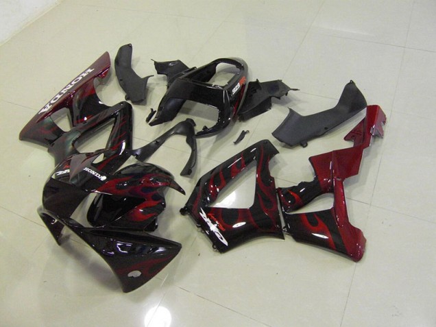 2000-2001 Black Red Flame Honda CBR900RR 929 Motorcylce Fairings UK 2000-2001 Black Red Flame Honda CBR900RR 929 Motorcylce Fairings UK