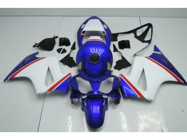 2002-2013 Blue White Honda VFR800 Motorcycle Fairings Kit UK
