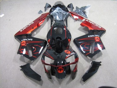 2003-2005 Black Red Racardi Kawasaki ZX10R Bike Fairing UK