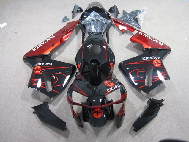 2003-2005 Black Red Racardi Kawasaki ZX10R Bike Fairing UK 2003-2005 Black Red Racardi Kawasaki ZX10R Bike Fairing UK