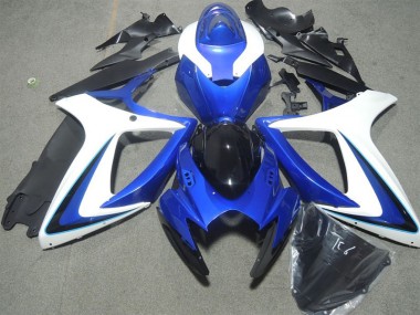2006-2007 Blue White Kawasaki ZX10R Bike Fairings UK