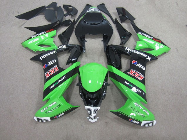 2008-2010 Black Green Kawasaki ZX10R Bike Fairings UK 2008-2010 Black Green Kawasaki ZX10R Bike Fairings UK