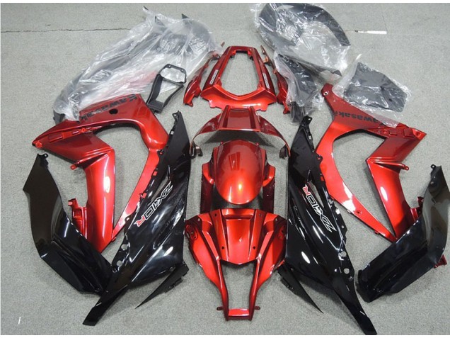 2011-2015 Black Red Kawasaki ZX10R Moto Fairings UK 2011-2015 Black Red Kawasaki ZX10R Moto Fairings UK