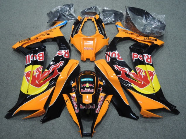 2011-2015 Black Orange Red Bull Kawasaki ZX10R Replacement Fairings UK 2011-2015 Black Orange Red Bull Kawasaki ZX10R Replacement Fairings UK