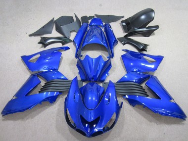 2006-2011 Blue Kawasaki ZX14R ZZR1400 Motorbike Fairing Kits UK