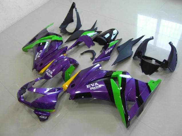 2008-2012 Purple EVA Racing Kawasaki ZX250R Bike Fairing UK 2008-2012 Purple EVA Racing Kawasaki ZX250R Bike Fairing UK