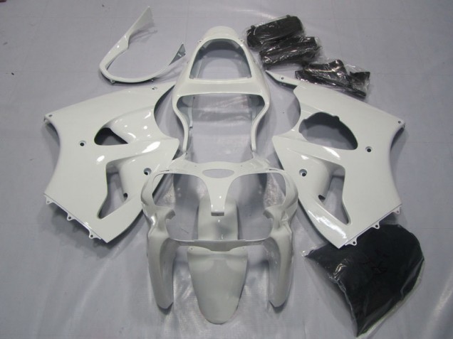 2000-2002 White Kawasaki ZX6R Bike Fairing Kit UK 2000-2002 White Kawasaki ZX6R Bike Fairing Kit UK