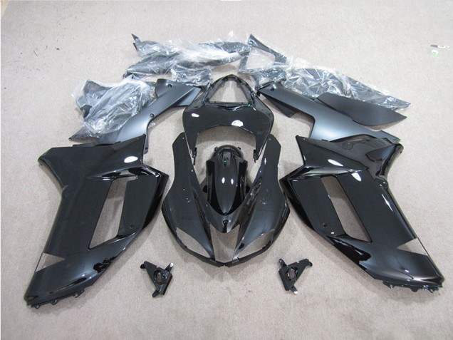 2007-2008 Black Kawasaki ZX6R Motorbike Fairing UK 2007-2008 Black Kawasaki ZX6R Motorbike Fairing UK