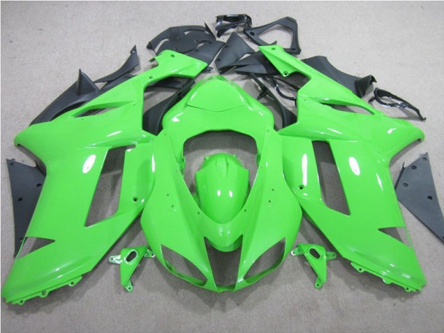 2007-2008 Green Kawasaki ZX6R Replacement Motorcycle Fairings UK 2007-2008 Green Kawasaki ZX6R Replacement Motorcycle Fairings UK