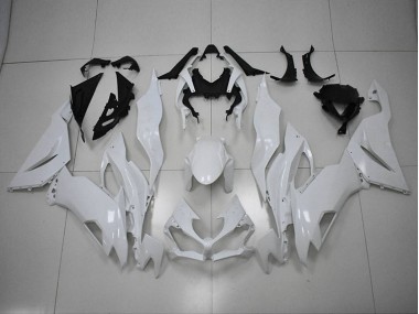 2019-2023 White Kawasaki ZX6R Motorcycle Replacement Fairings UK
