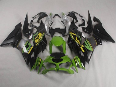 2019-2023 Black Green Kawasaki ZX6R Motorcyle Fairings UK