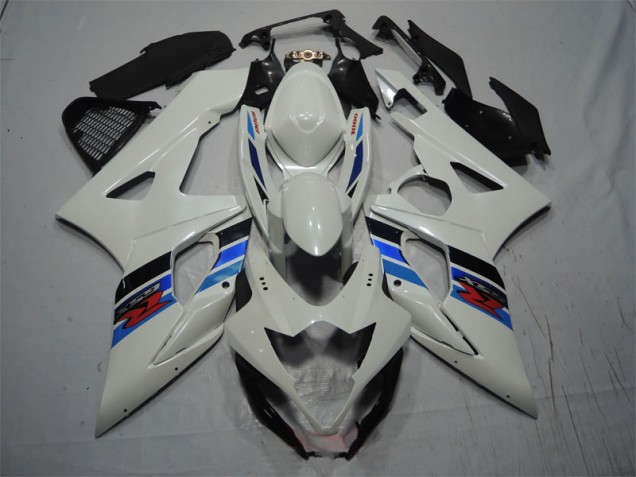 2005-2006 White Blue Suzuki GSXR1000 Motorcycle Fairing Kits UK 2005-2006 White Blue Suzuki GSXR1000 Motorcycle Fairing Kits UK