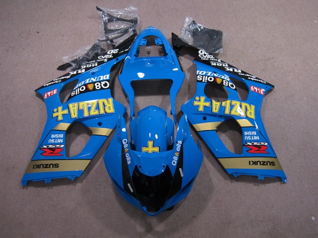 2003-2004 Blue Rizla Q8 oils Suzuki GSXR1000 Motorcycle Fairing UK 2003-2004 Blue Rizla Q8 oils Suzuki GSXR1000 Motorcycle Fairing UK
