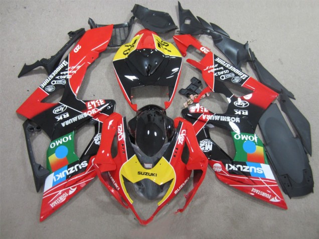 2005-2006 Black Red Yellow Suzuki GSXR1000 Bike Fairings UK 2005-2006 Black Red Yellow Suzuki GSXR1000 Bike Fairings UK