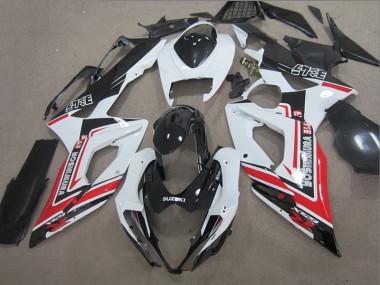 2005-2006 Black White Red Suzuki GSXR1000 Bike Fairings UK