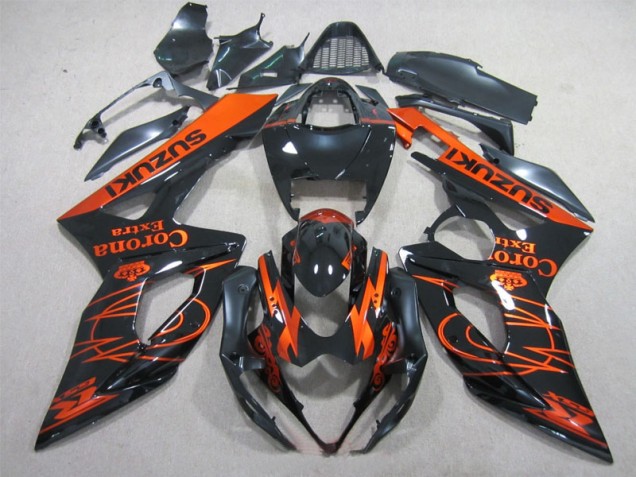2005-2006 Black Orange Corona Extra Suzuki GSXR1000 Replacement Fairings UK