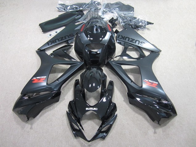 2007-2008 Black Suzuki GSXR1000 Motorcycle Fairing Kits UK