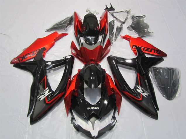 2007-2008 Black Red Suzuki GSXR1000 Motorbike Fairing UK 2007-2008 Black Red Suzuki GSXR1000 Motorbike Fairing UK