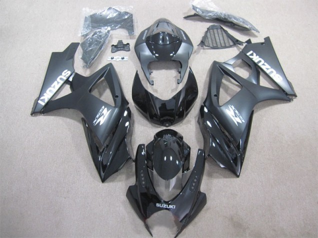 2007-2008 Black Suzuki GSXR1000 Motorcyle Fairings UK 2007-2008 Black Suzuki GSXR1000 Motorcyle Fairings UK