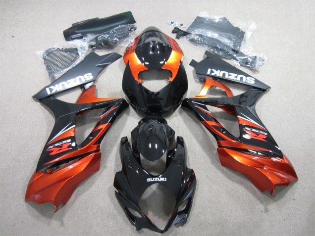 2007-2008 Black Orange Suzuki GSXR1000 Motorbike Fairing UK 2007-2008 Black Orange Suzuki GSXR1000 Motorbike Fairing UK