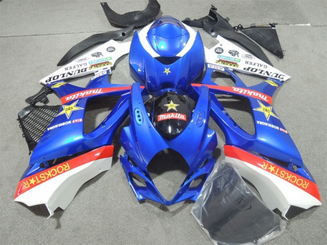 2007-2008 Blue Rockstar Suzuki GSXR1000 Motorcycle Fairings Kits UK 2007-2008 Blue Rockstar Suzuki GSXR1000 Motorcycle Fairings Kits UK