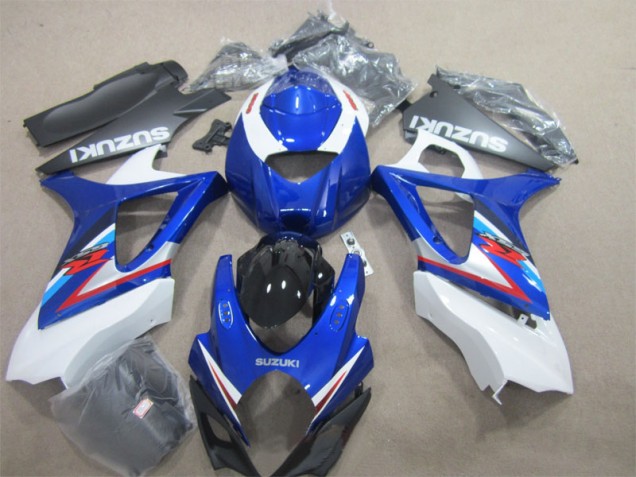 2007-2008 Blue White Suzuki GSXR1000 Moto Fairings UK 2007-2008 Blue White Suzuki GSXR1000 Moto Fairings UK