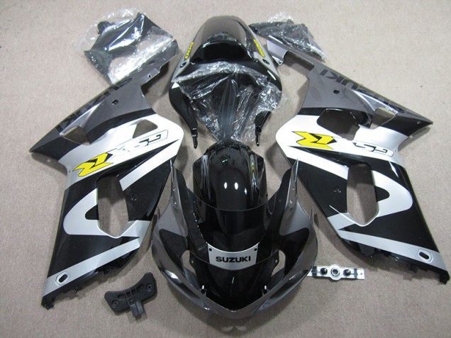 2001-2003 Black White Suzuki GSXR600 Motorbike Fairing Kits UK