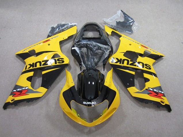 2001-2003 Yellow Black Suzuki GSXR600 Motorcycle Fairings Kits UK 2001-2003 Yellow Black Suzuki GSXR600 Motorcycle Fairings Kits UK